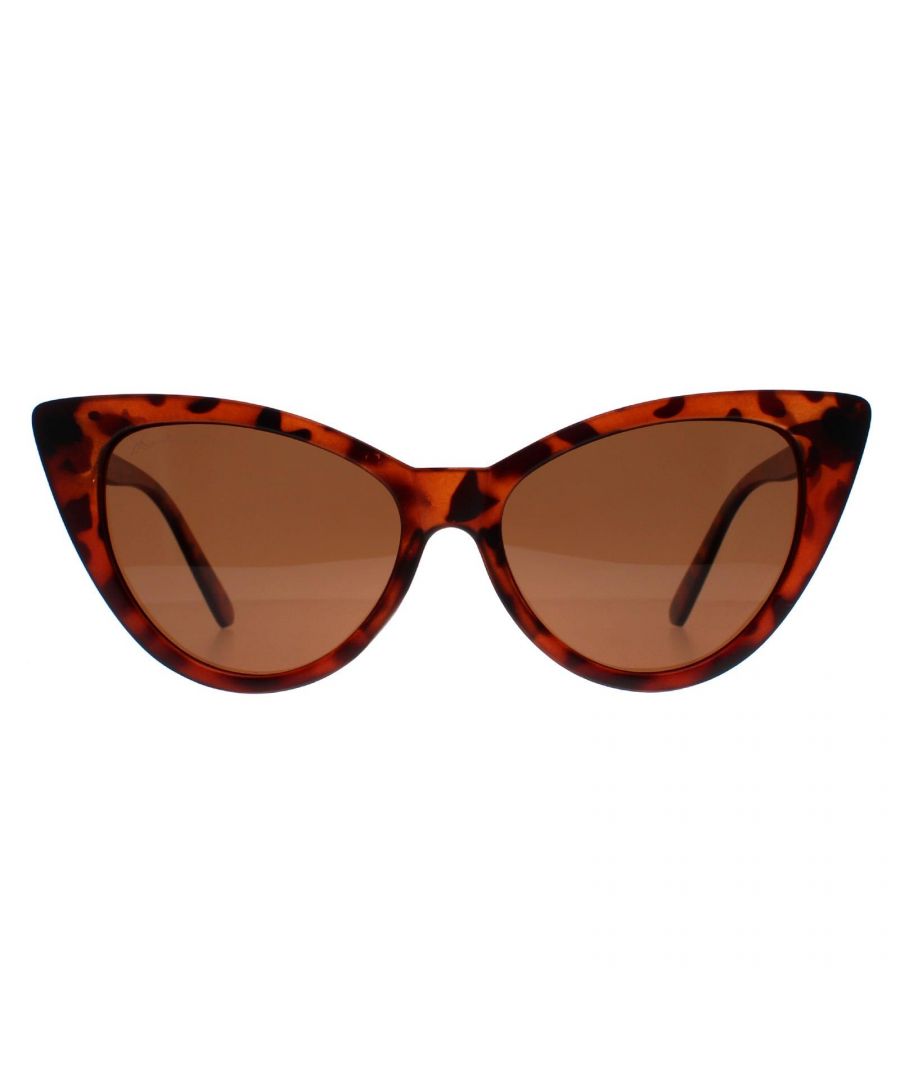 Montana Cat Eye Womens Matte Tortoise Brown Polarized MP71  Sunglasses are a stylish cat eye frame crafted from lightweight acetate. The sleek temples feature the Montana logo creating a fashion-forward look that complements any outfit, making these sunglasses a versatile accessory for both casual and formal occasions.