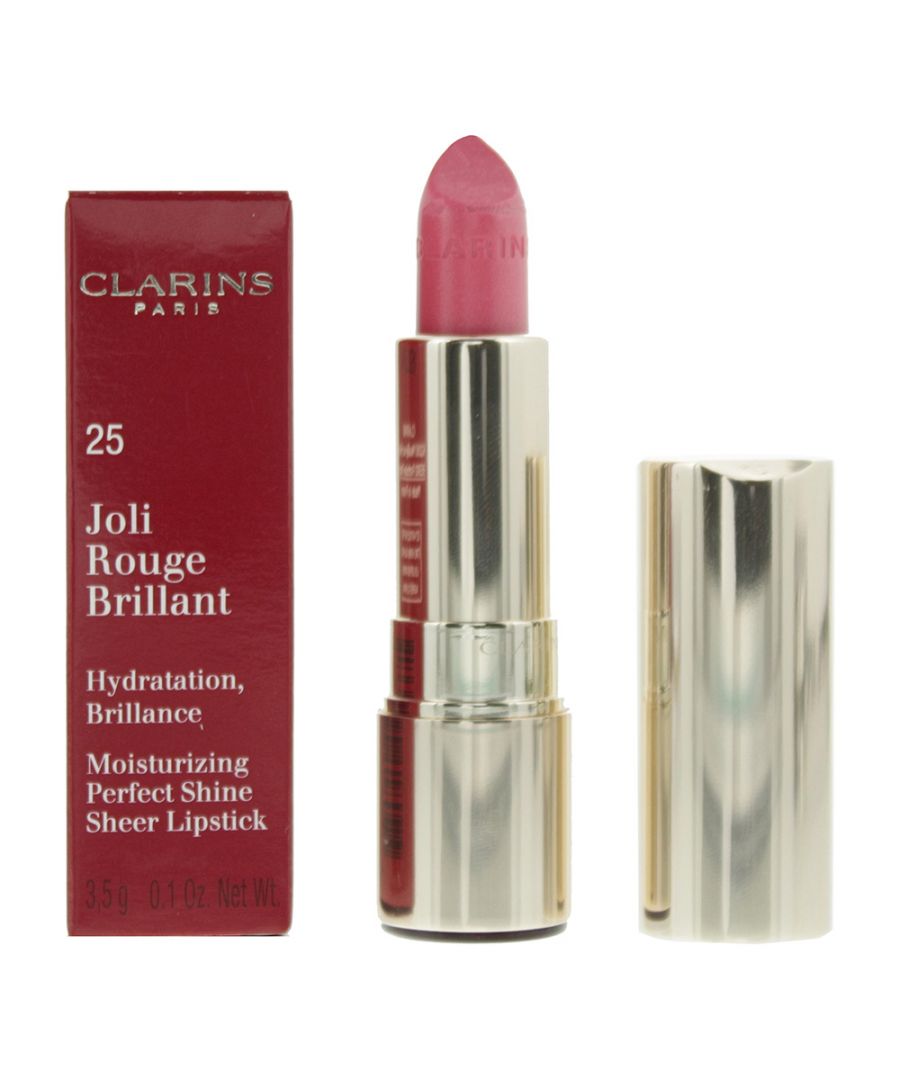 Image for Clarins Joli Rouge Brilliant Lipstick 25 Rose Blossom 3.5g