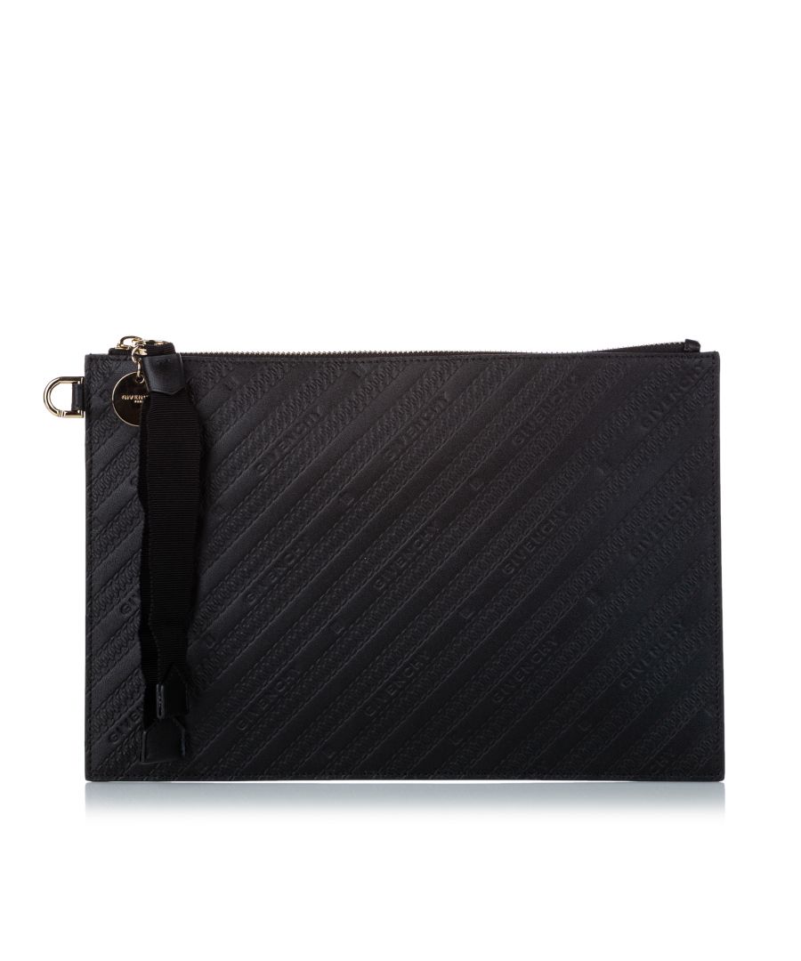 Image for Vintage Givenchy Leather Pouch Black
