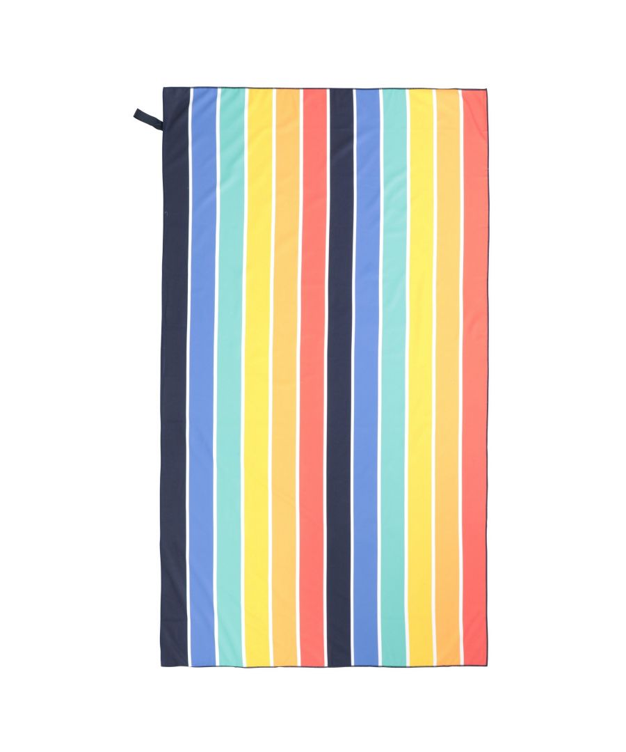 Mountain Warehouse Unisex Rainbow Microfibre Beach Towel (Multicoloured) - Green - One Size