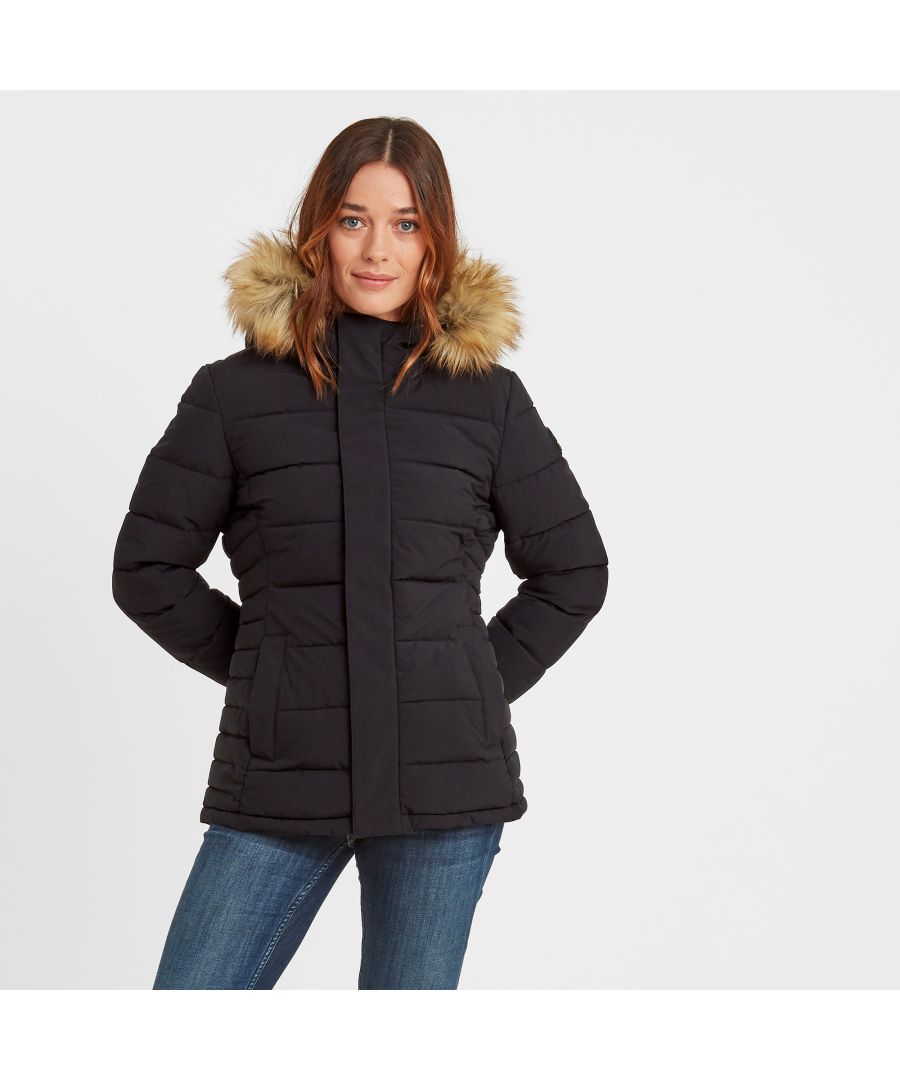 Firbeck Women's Long Insulated Jacket Navy