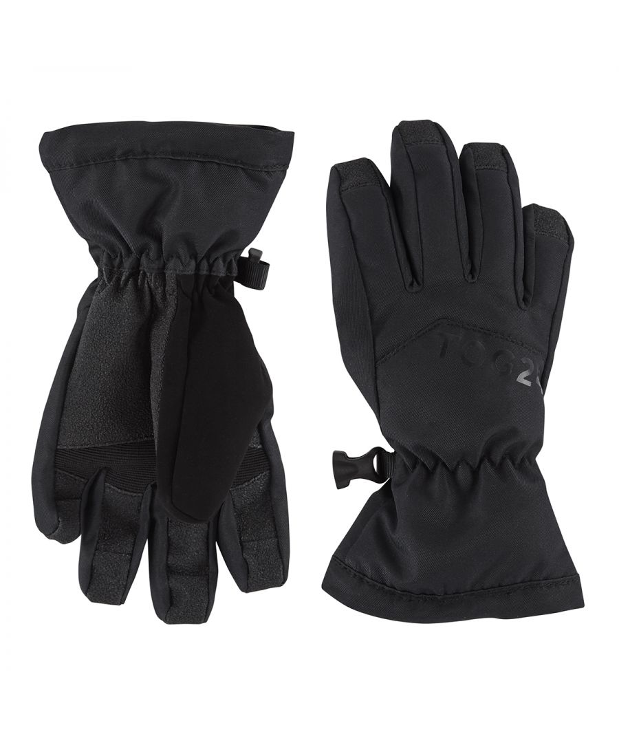 Well-designed ski gloves that are tailor-made for winter sports. The waterproof, breathable construction incorporates a thermal lining for warmth and cushioned palm for comfort. Featuring an adjustable wrist strap, reinforced fingertips and rubber goggle wipe.