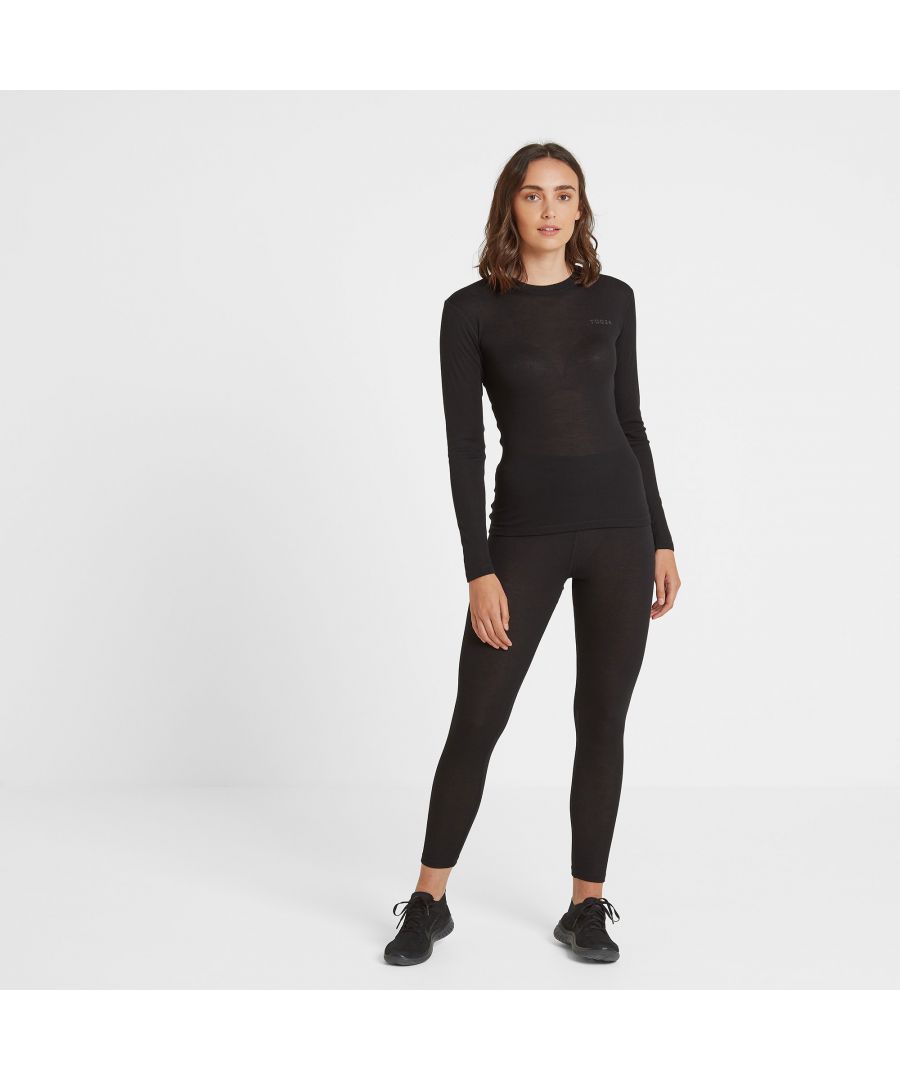 Get kitted out for winter sports with a set of supersoft, thin and stretchy baselayers that you'll barely feel on your skin.  Lightweight and gently ribbed, our womens thermal top and leggings wrap you up from neck to ankle in gentle warmth without adding any bulk under your clothes. You won't feel clammy as the quick-drying fabric wicks away moisture and seams are are neat and flat inside to help prevent chafing. Designed with Alpine conditions in mind - as well as the icy blasts we get in North Yorkshire -  this set is ideal for any winter sports from skiing and snowboarding to hiking, cycling and motorcycling or even as an extra layer if you go out for a run on a frosty morning. Comfortable and simply designed to go with any outfit, the TOG24 logo branded on the front is a reminder of our motto, 'Truth Over Glory'.