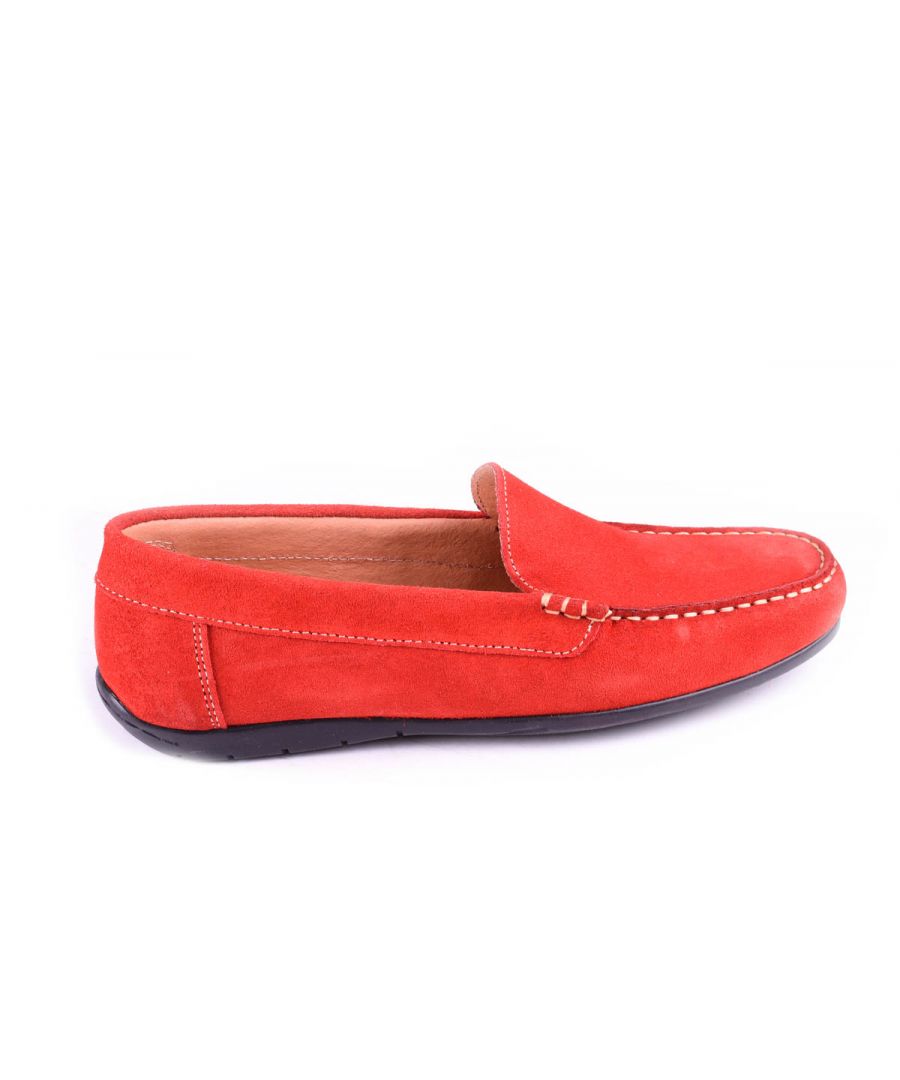 Image for Confortable moccasin Purapiel in Red