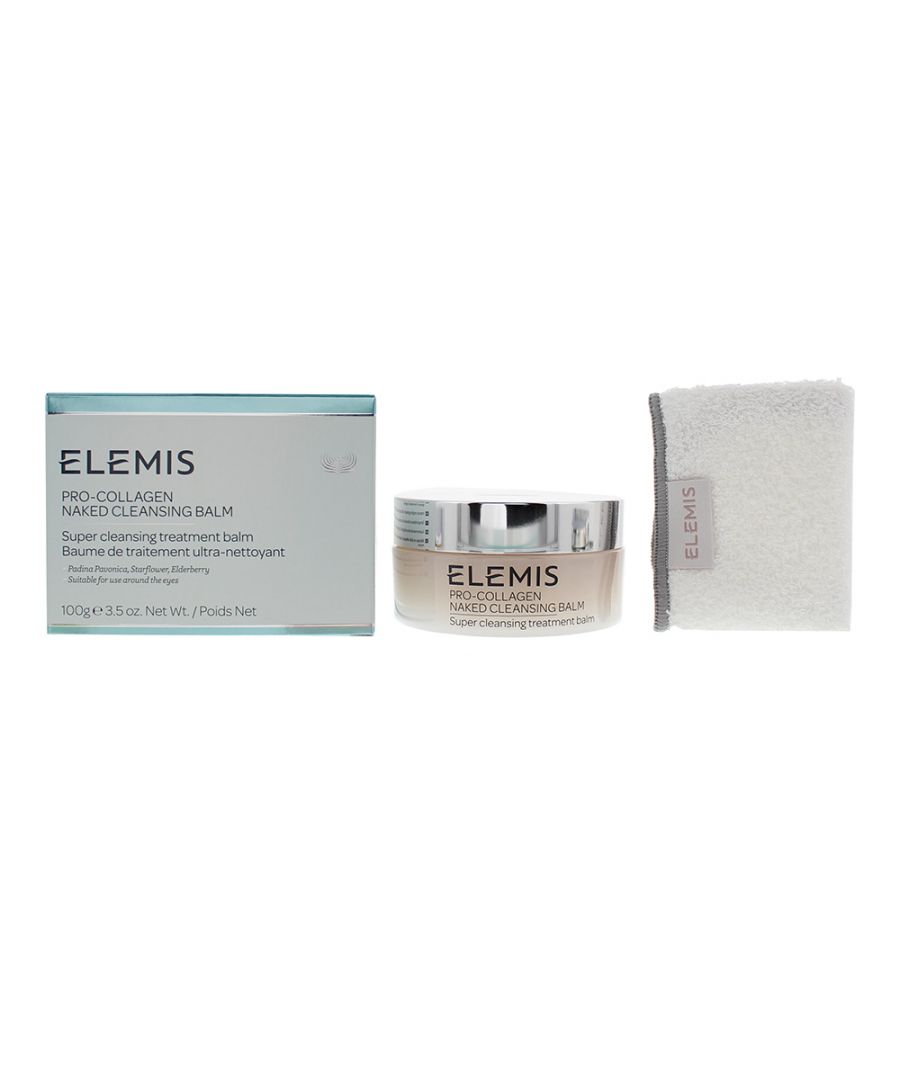 The Elemis Pro-Collagen Naked Cleansing Balm is a fragrance-free cleansing balm that melts away make up and removes impurities to leave a glowing complexion. The balm effectively removes waterproof make up and liquid lipsticks, whilst avoiding stripping the skin of moisture or irritating eyes. Formulated from a blend of moisturizing oils rich in fatty acids the balm acts as an anti-aging cleanser, that helps to smooth fine lines and wrinkles.