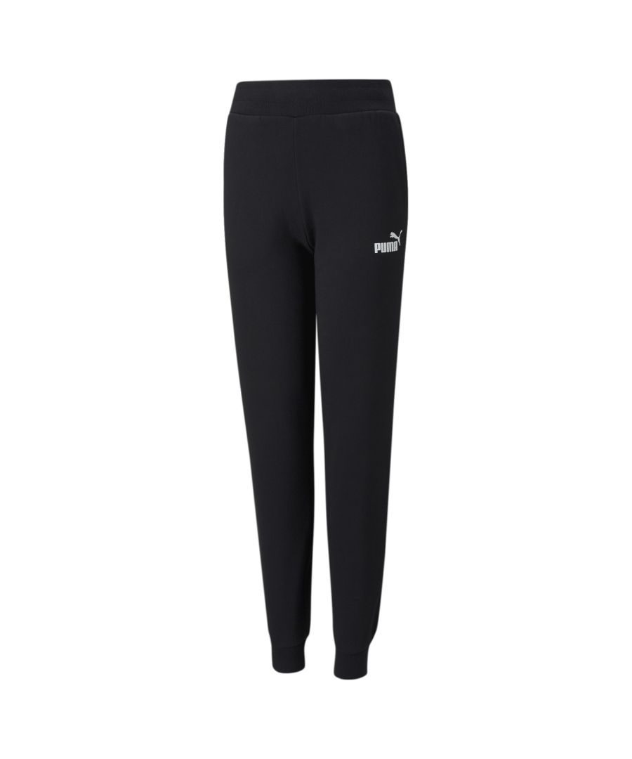 Puma Childrens Unisex Essentials Sweatpants - Black - Size 15-16Y