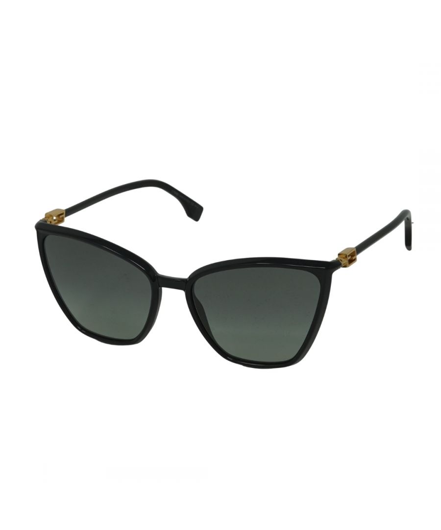 Fendi Fendi Sunglasses 0190/S 010 IC Palladium and White Grey Gradient Mirror 716736039947 
