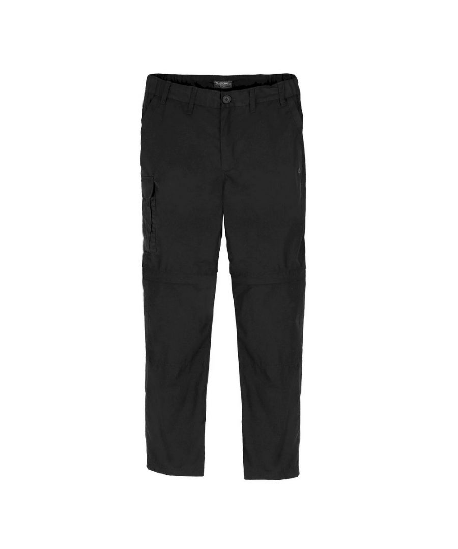 Craghoppers Womens Mens Expert Kiwi Convertible Tailored Trousers (Black) - Size 30W/34L