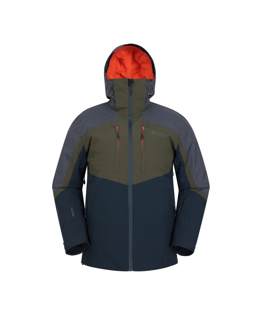 Mountain Warehouse Mens Anton Waterproof Ski Jacket (Khaki Green) - Size 4XL