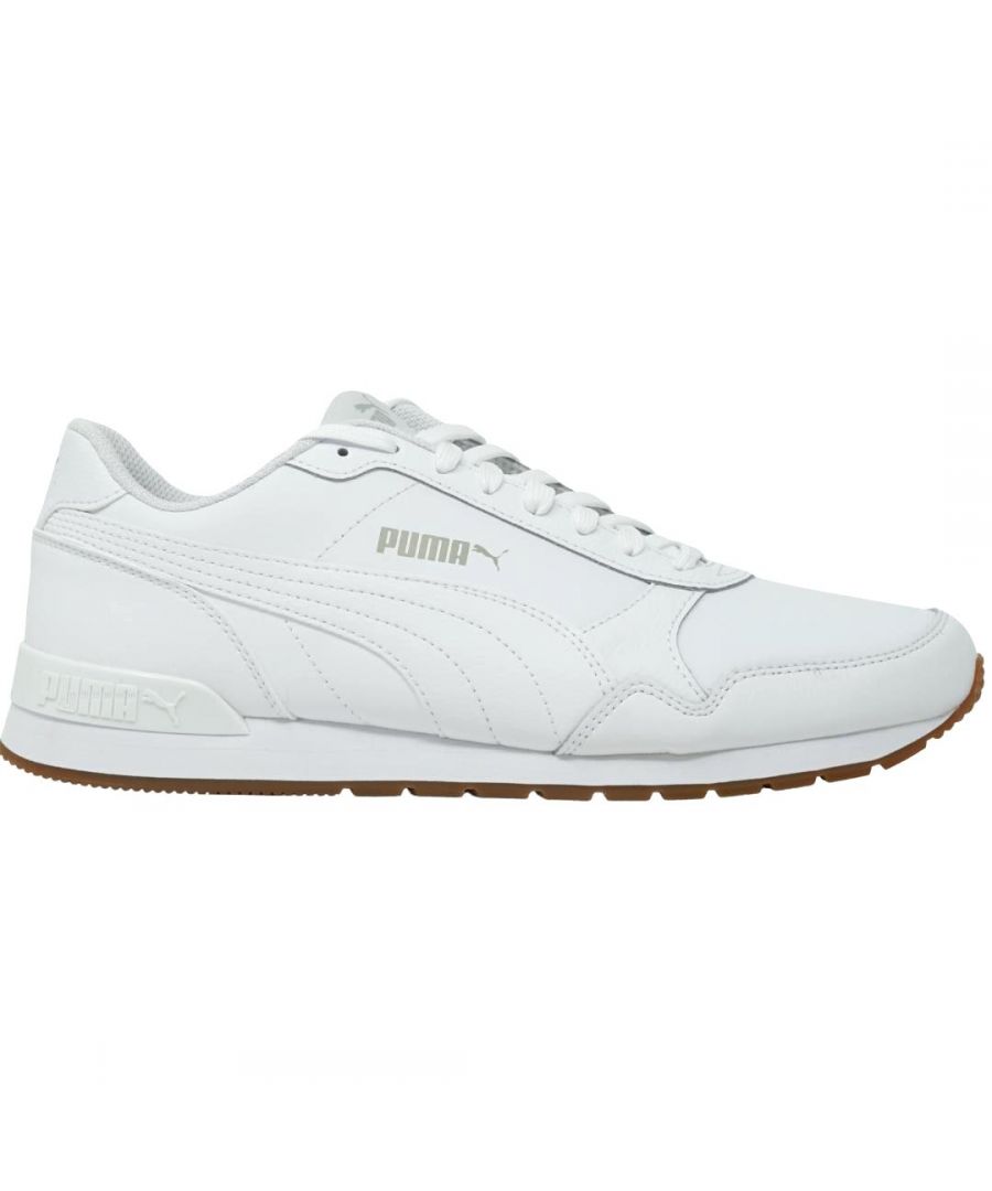 puma soft foam white trainers