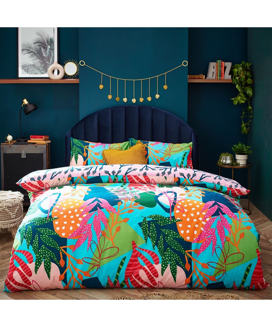 Image for Coralina Abstract Reversible Duvet Cover Set