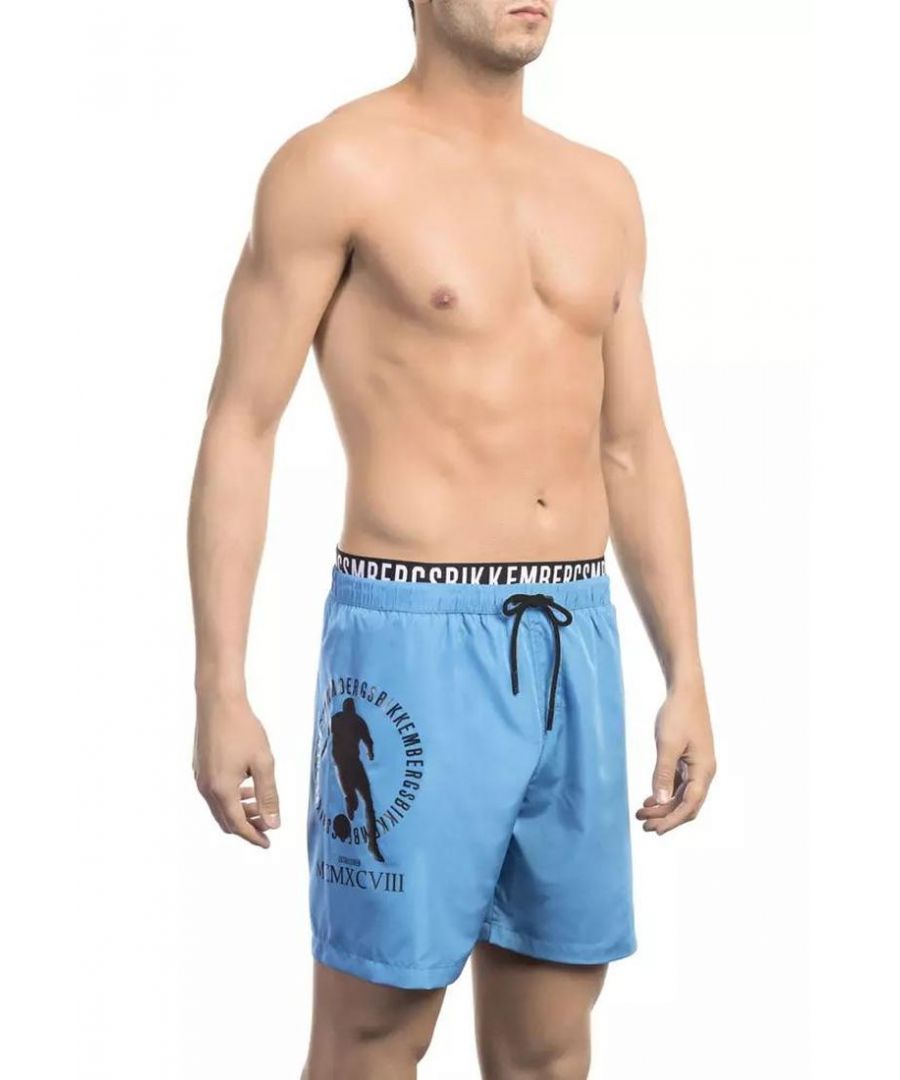 Bikkembergs Mens Light Blue Swimwear - Size Small