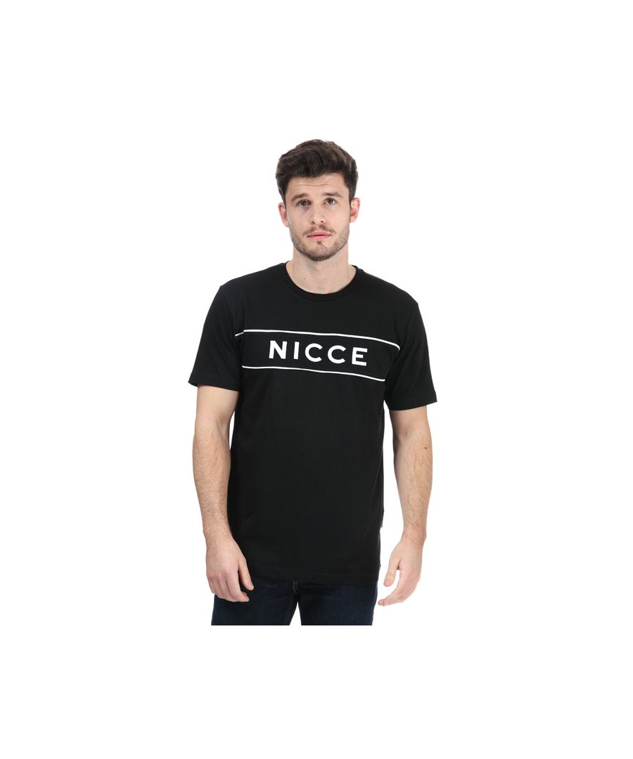 Zwart NICCE Geti-T-shirt voor heren