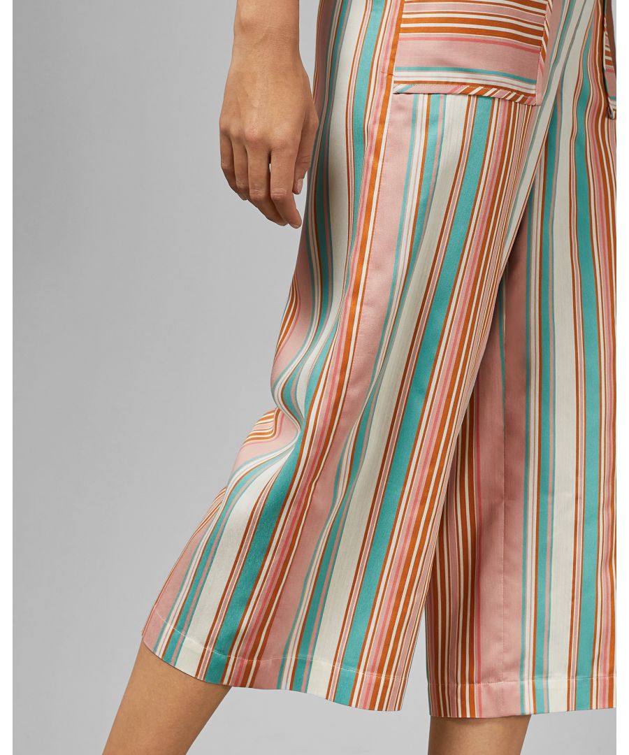 Image for Ted Baker Cearaa Cbn Candy Stripe Trouser, Orange