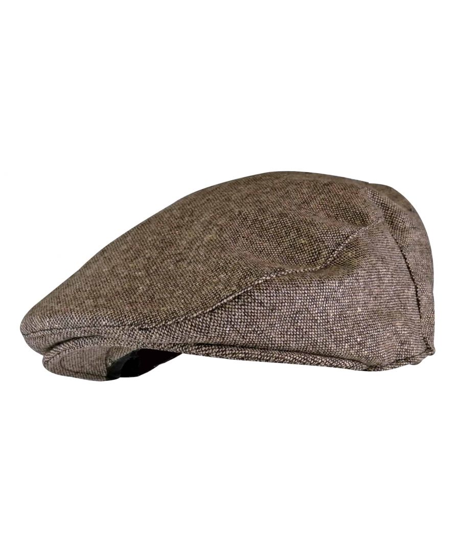 Image for Men's Checked Wool Blend Traditional Flat Cap