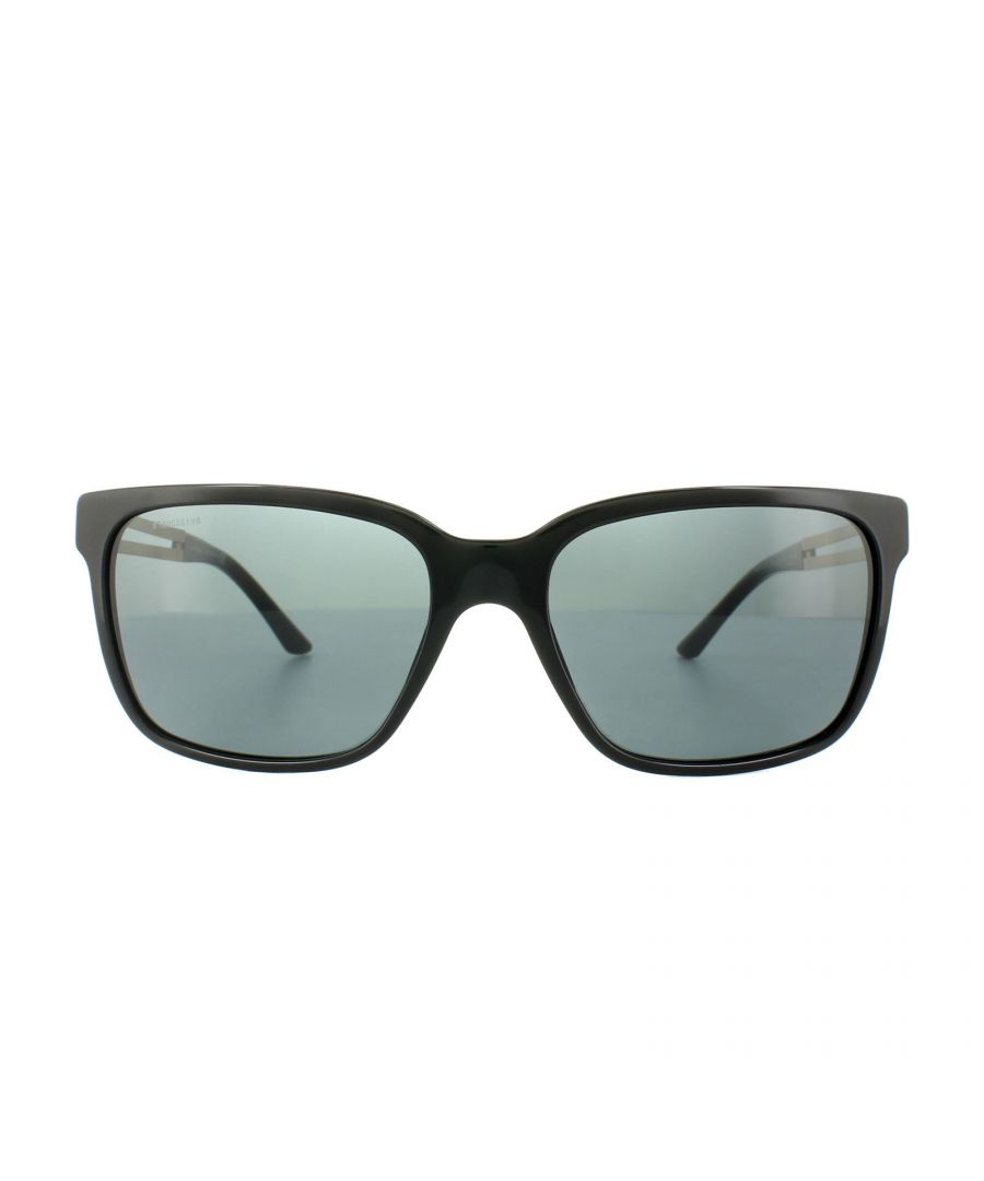 Versace Sunglasses 4307 GB1/87 Black Grey have a split temple design featuring the classic Greca key pattern and with the unmistakeable Medusa head logo at the temples, these awesome Versace 4307 sunglasses are bold and masculine with plenty of admirers