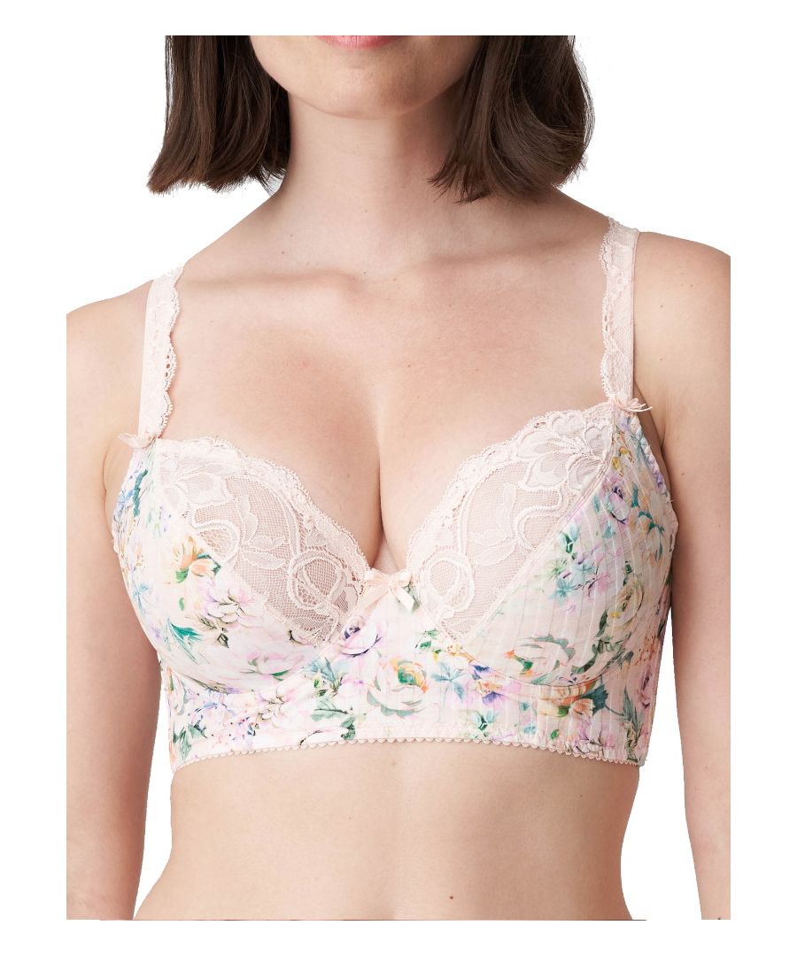 PrimaDonna Madison Plunge Longline Bra. With plunge cups and gingham fabric. Product is made of 81% Polyamide, 19% Elastane and is recommended cold-wash only.
