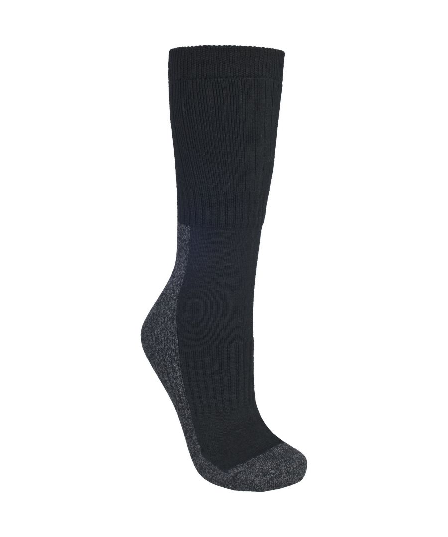 Lightweight performance sock. Thermolite fibres for superior movement of moisture. Elasticated grip elements to prevent sock movement. Cushioned sole. 70% Wool, 13% Nylon, 11% Thermolite, 5% Elastane, 1% Lycra.