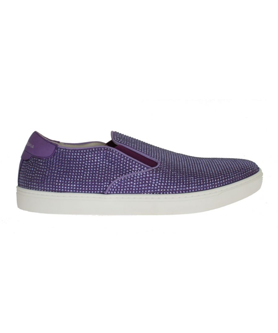 Dolce & ; Gabbana Gorgeous brand new with tags, 100% Authentic DOLCE & ; GABBANA fashion sneakers Model : Fashion sneakers Color : Purple, purple strass Material : Canvas, leather, strass Rubber sole Logo details
