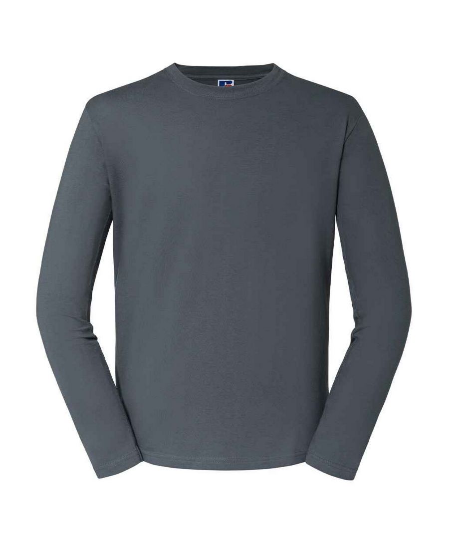 Russell Athletic Unisex Adult Classic Long-Sleeved T-Shirt (Convoy Grey) - Dark Grey - Size X-Small