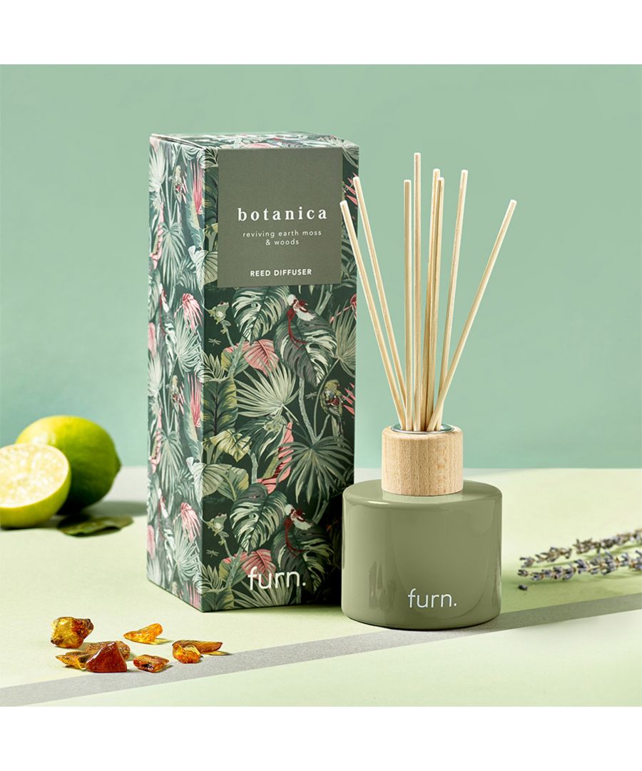 Revive your mind and soul with peppermint, lavender, and earthy tones. With up to 12 weeks of fragrance, this reed diffuser has top notes of Aquatic citrus, Heart notes of Peppermint & Lavender and finally base notes of Patchouli and Vetiver.