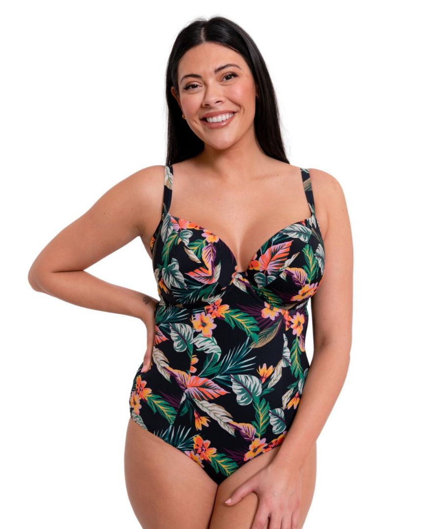 Curvy Kate Womens CS032601 Cuba Libre Padded Plunge Swimsuit - Multicolour - Size 42DD