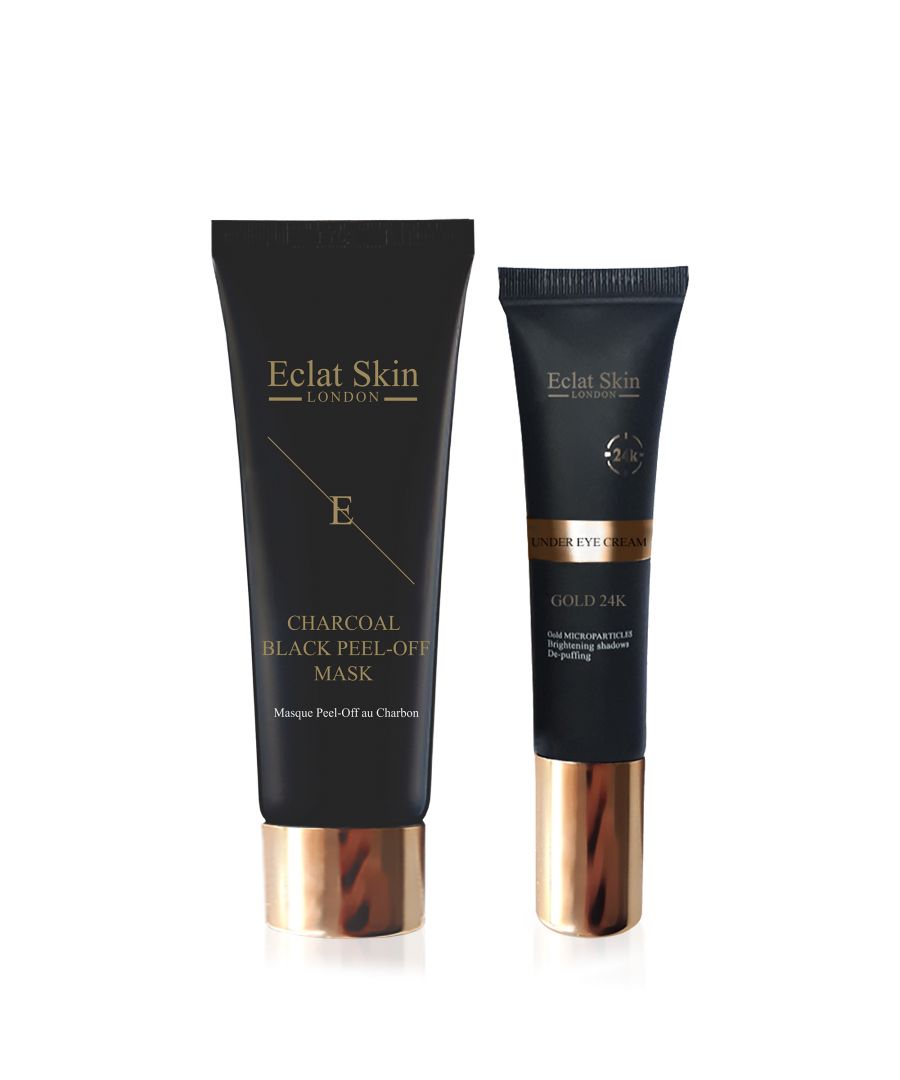 Eclat Skin London Gold 24K Under Eye Cream aims to smoothen the look of fine lines and wrinkles in the eye area. Smooth creamy texture absorbs quickly and leaves the eye area looking revitalised and soft. Activated with 24K Carat Gold and Vitamin A.\n\nKey Ingredients:\n\n24 K - CARAT GOLD\nGold has been used in skincare from Egyptian times, it is said that Cleopatra used to sleep with a gold mask. Gold is a true anti-ageing ingredient as it is anti-oxidant that protects, balances and calms the skin as well as aims to brighten and firm.\n\nMACADAMIA OIL & ARGAN OIL\nMacadamia and Argan oils are both lightweight quickly absorbing oils with great fatty acids ratio that moisturises the skin and boosts skin softness.\n\nVITAMIN-A / RETINYL PALMITATE\nRetinyl palmitate is the the ester of retinol (vitamin A) combined with palmitic acid, a saturated fatty acid. Retinyl palmitate is considered a less irritating form of retinol, and a gentler ingredient on sensitive skin. It has similar effect to Retinol that is known to be one of the best anti-ageing skincare ingredients in the world. It has an effect of repeatedly shedding the upper dermal layer forces the skin to produce new cells, this aims to boost skin renewal and smoothens the look of wrinkles.\n\nUSAGE : Squeeze pea size amount to your ring finger and gently dap around the eye area. Continue with Londonâ€™s Anti-Wrinkle Elixir Serum 24K Gold and Eclat Skin London Gold 24K Anti-Wrinkle Cream\n\nEclat Skin Londonâ€™s Purifying Black Peel-Off Mask aims to purify, cleanse and retextures the top layer of the skin. Containing natural bamboo charcoal and white peony root extract this peel of mask is a great treatment for dull, tired looking skin with imperfections. The formula is sticky black gel that is easy to apply even layer to the skin.\n\nKey Ingredients:\n\nBAMBOO CHARCOAL\nBamboo Charcoal has a long history of use first documented in China in 1486 AD, during the Ming Dynasty. The Activated Bamboo Charcoal is so fine that it can act like a magnet to capture and trap toxins and excess oil by adhering them to itself.Â \n\nWHITE PEONY ROOT EXTRACT\nWhite Peony root extract aims to sooth and moisturise the skin. It is anti-bacterial and works to promote skin healing.\n\nGLYCERIN\nGlycerin mimics whatâ€™s known as skinâ€™s natural moisturising factor (NMF), which is why itâ€™s compatible with all skin types, of all ages. It also helps the skin to shield from environmental sources of irritation and aims to Improve skinâ€™s resiliency and youthful look.\n\nDirections for use: Apply thick opaque even layer to clean, dry skin. Avoid eye area, eyebrows, hairline and lips. Leave on for 15 - 30 minutes or until completely dry. Peel off from the edges gently. Use once or twice a week.