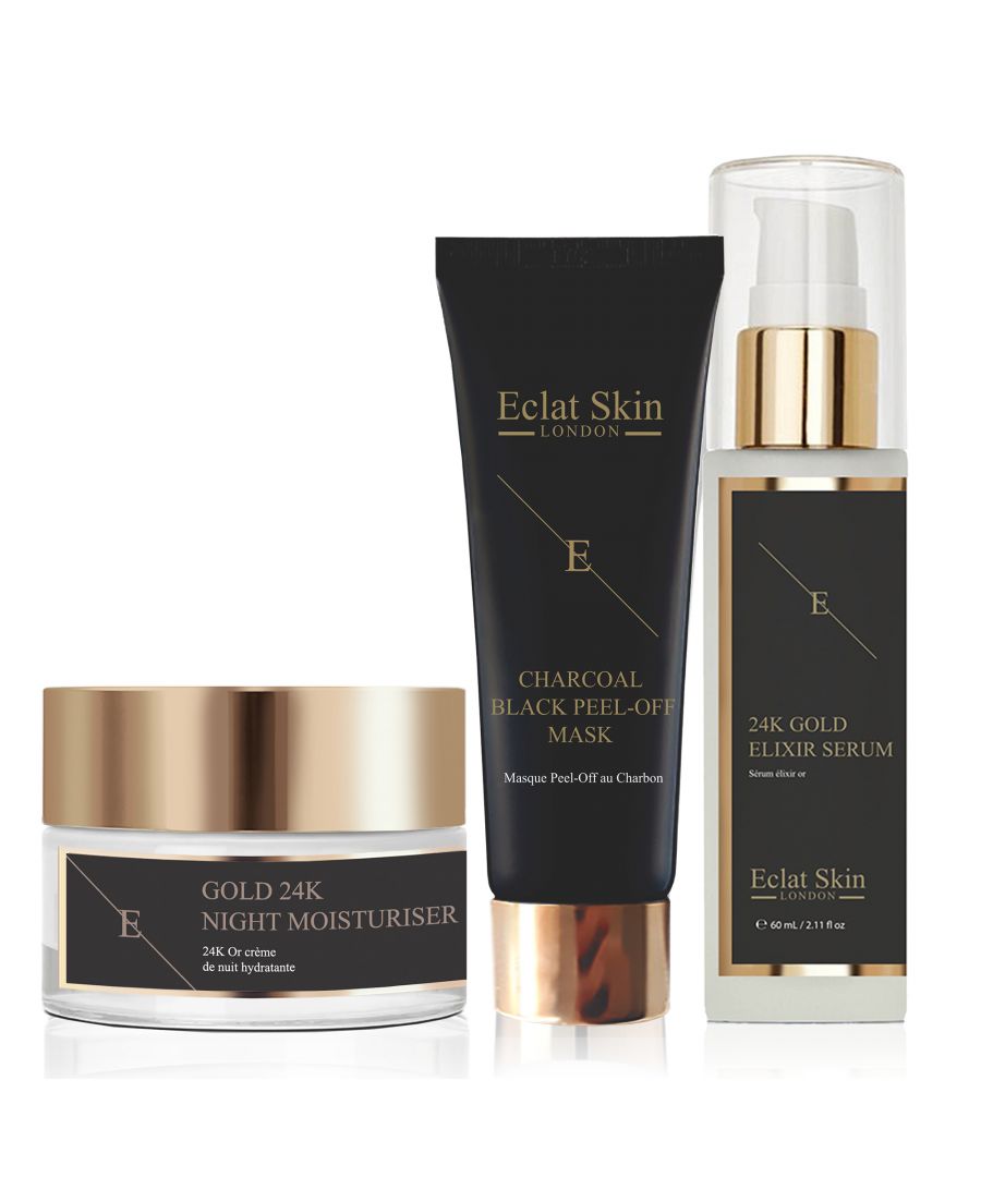 Image for Anti-Wrinkle Elixir Serum 24K + Anti-Wrinkle Night Moisturiser 24K Gold + Peel-Off Face Mask