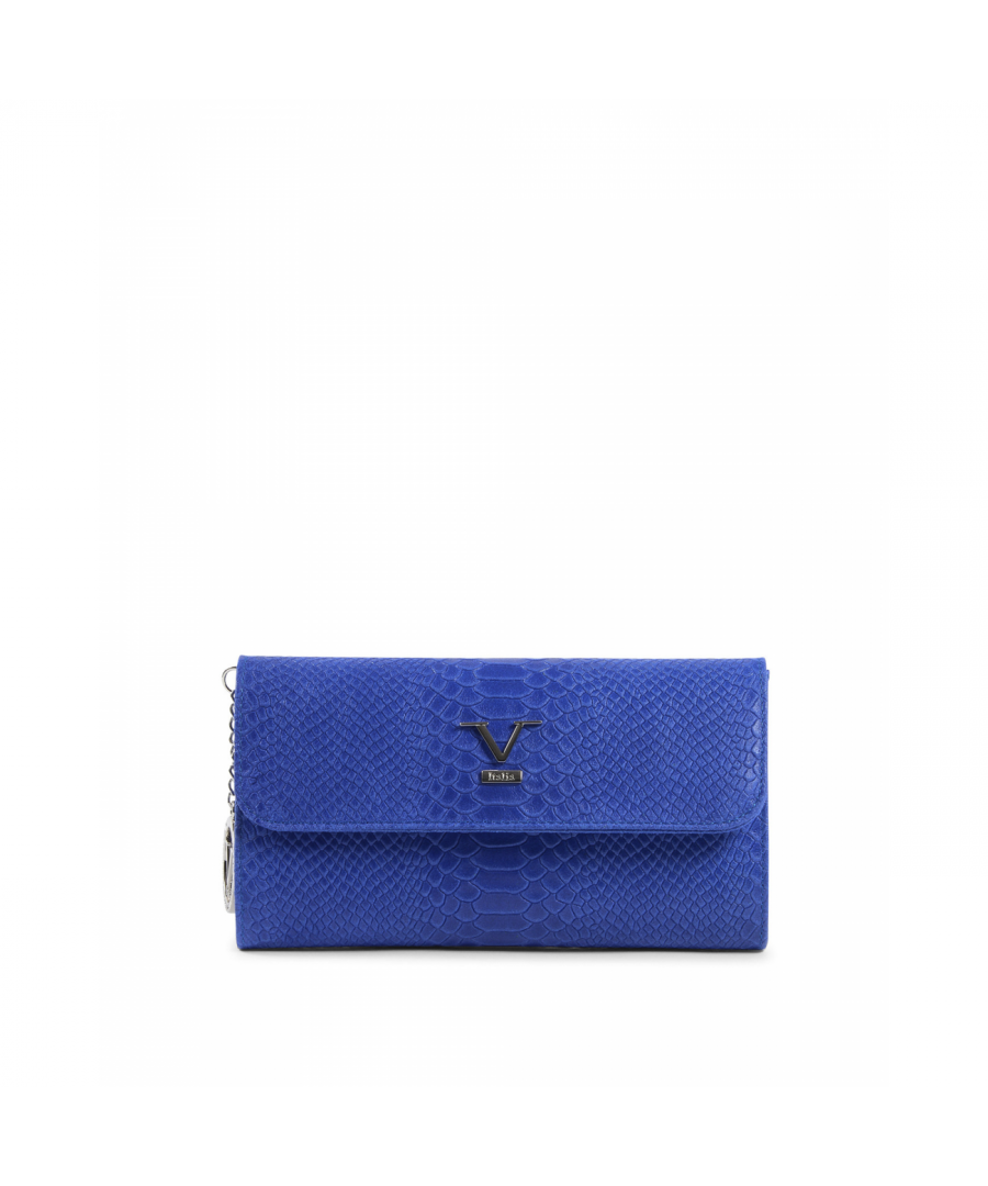Image for 19V69 Italia Womens Handbag Blue V1513 PITONE STAMPATO BLUE