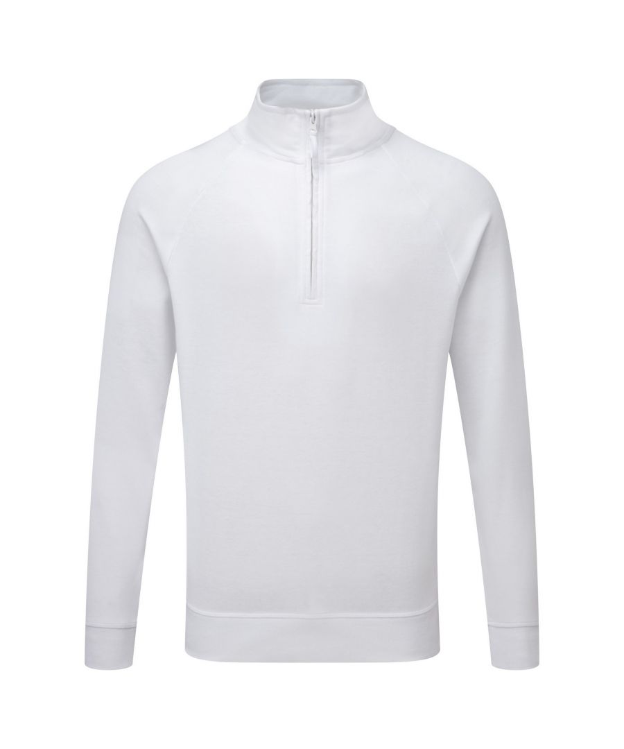 Russell Mens HD 1/4 Zip Sweatshirt (White)
