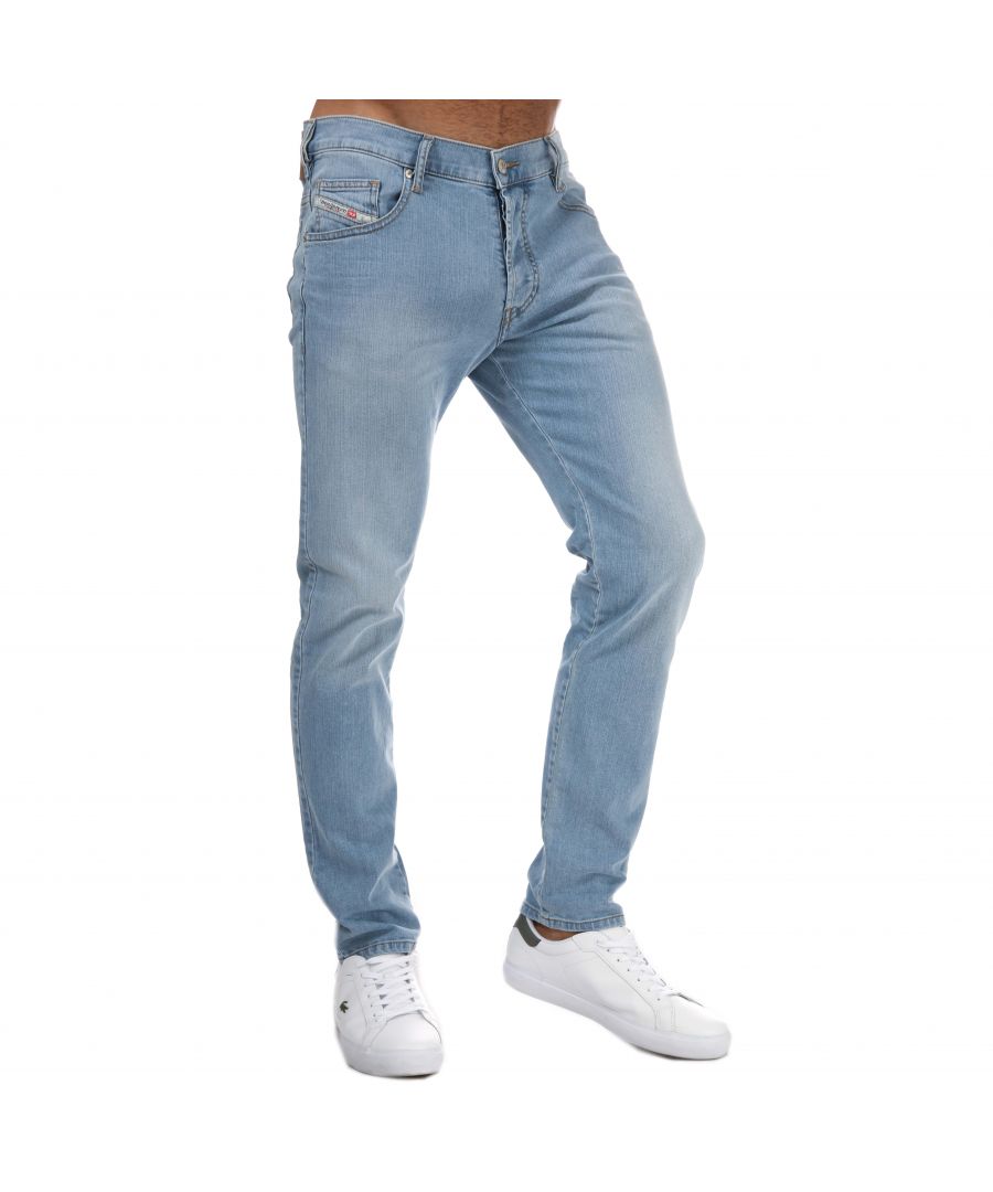 Diesel D-Yennox jeans met taps toelopende pijpen voor heren, lichtblauw