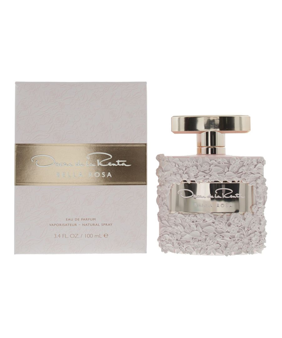 Bella Rosa is a Chypre Floral fragrance for women, created by Master Perfumer Harry Fremont and launched in 2019 by Oscar De La Renta. The fragrance has top notes of Pink Pepper, Mandarin Orange and Freesia; middle notes of Pink Pepper, Jasmine and Orris; and base notes of Patchouli, Amber and Sandalwood. The fragrance is sophisticated, smooth, comforting and gorgeous, with a Peppered Floral scent that dries down to a luscious and creamy Sandalwood. This is ideal to wear between Spring and Autumn.