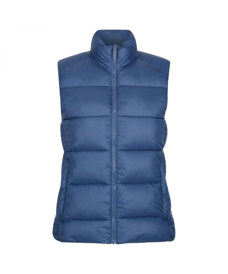 Material: Polyamide, Polyester. Filling: Faux Down, Feather-Free. Fabric: Stretch. Design: Quilted. Fabric Technology: Breathable, Insulating, Isotex 8000, Waterproof, Windproof. Reversible. Sleeve-Type: Sleeveless. Neckline: Standing Collar. Pockets: 2 Side Pockets, Zip, 3 Welted Pockets. Fastening: Zip. Denier: 20D. Sustainability: Cruelty Free, Made from Recycled Materials.