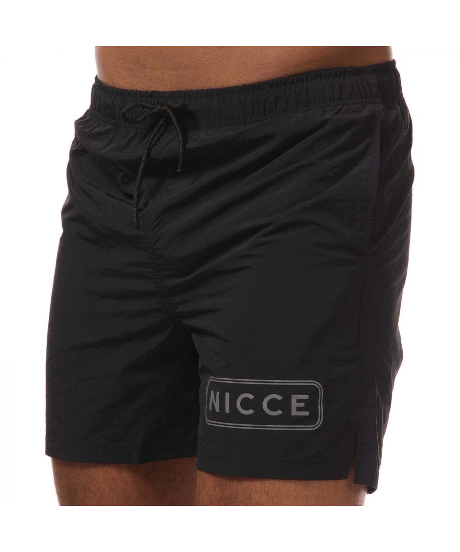 NICCE Mens Plinth Swim Short in Black - Size Medium