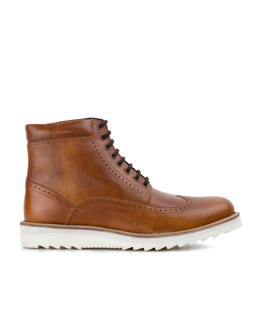 Image for Redfoot Mens Redfoot Gareth Tan Wedge Boot