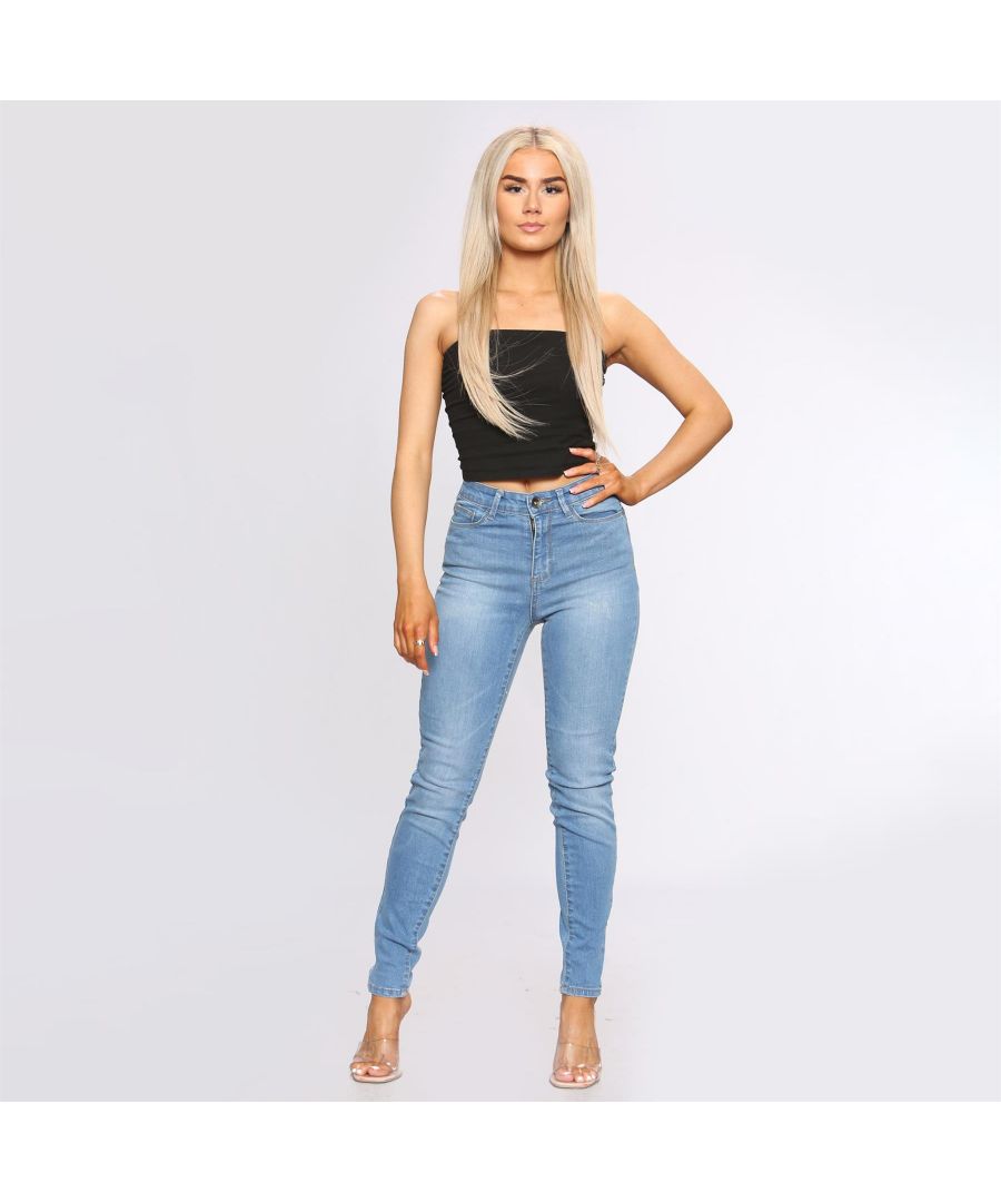 Image for Ladies Skinny Slim Fit Denim Jeans| Enzo Designer Womenswear