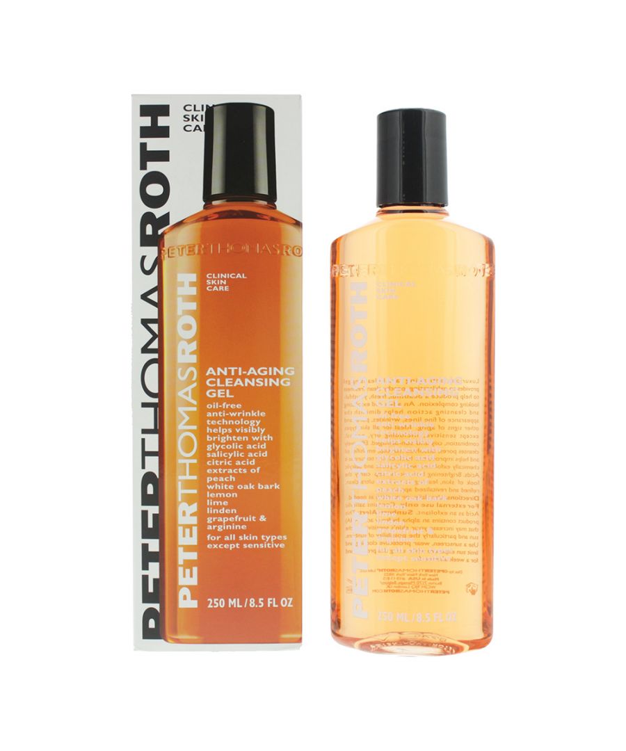 The Peter Thomas Roth Anti- Aging Cleansing Gel has been designed to help reduce the signs of aging. The gel helps to reduce fine lines and wrinkles, cleanses and dissolves make up, improves the skin's texture and helps to exfoliate the surface of the skin, to improve the skin's complexion.