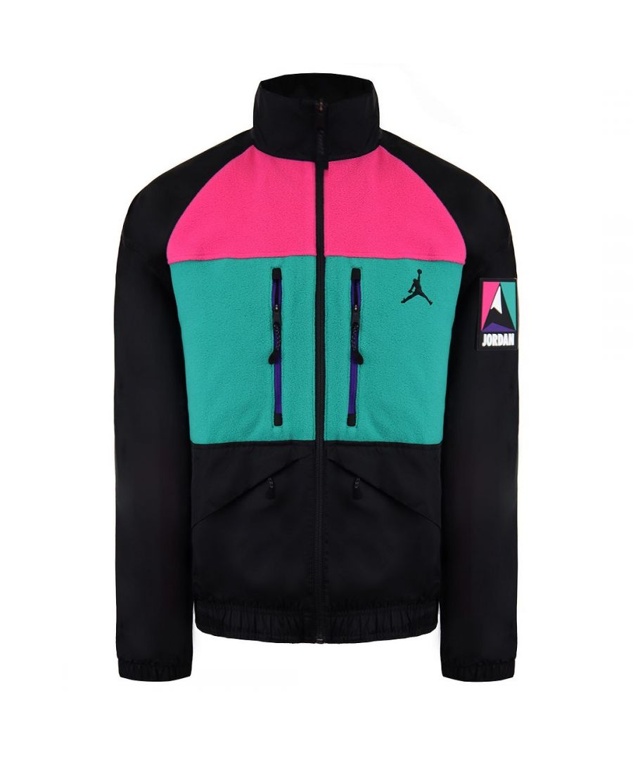 Nike Jordan Long Sleeve Black Zip Up Mens Winter Utility Jacket CT3380 010