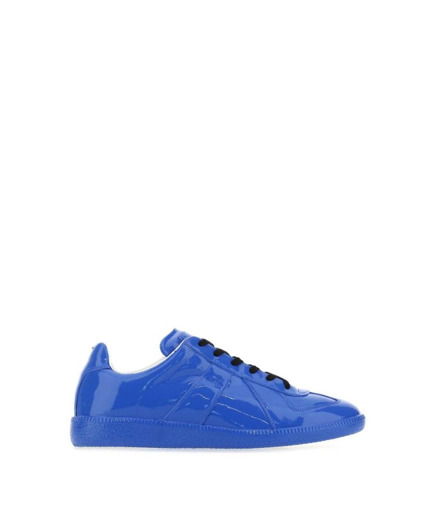 Electric blue leather Replica sneakers