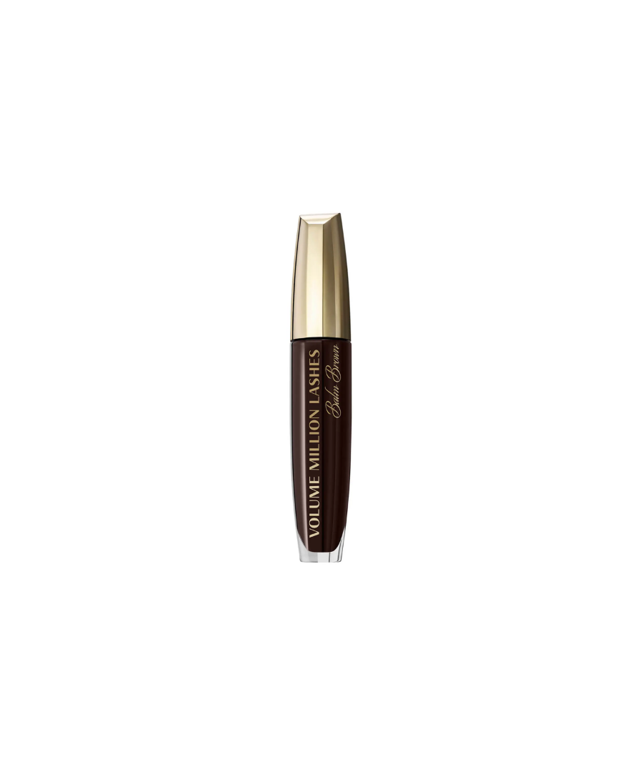 This millionizer brush has a multitude of bristles which separate lashes for a fanned-out effect. The elastomer applicator is ultra flexible with both long and short bristles to coat lashes. The excess wiper removes excess mascara with no overload and no clumps. It leaves the brush coated with just the right amount of formula to achieve a volumized appearance with no overload and no clumps. The L’Oréal Paris Volume Million Lashes Balm Brown mascara gives your eyelashes maximum length and unbelievable volume whilst nourishing your lashes.