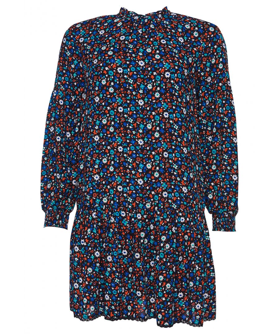Superdry Womens High Neck Mini Dress - Multicolour Viscose - Size 16 UK
