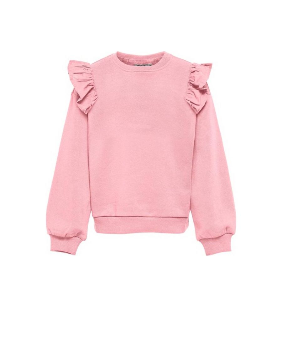 KIDS ONLY GIRL sweater KOGOFELIA met ruches roze