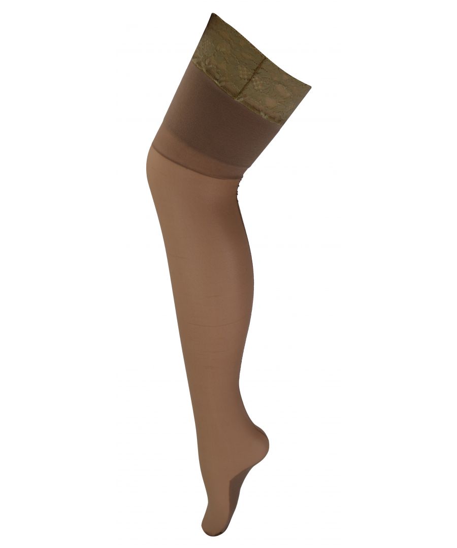 Hoog getailleerde doorschijnende panty voor dames glanzend - Naakt / Naakt