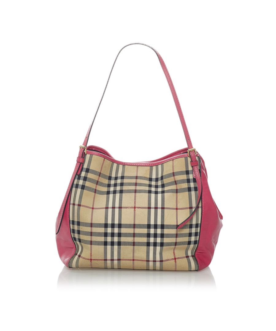 Image for Vintage Burberry House Check Canterbury Tote Bag Brown