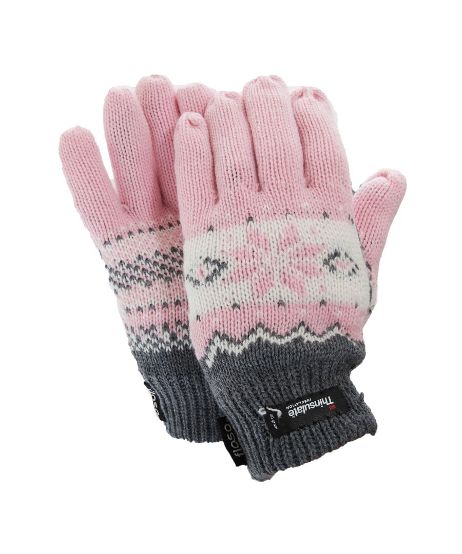 Quality ladies gloves with Thermal Warmth. Fibre contents for outer 100% acrylic and inner 65% Polypropylene, 35% Polyester.