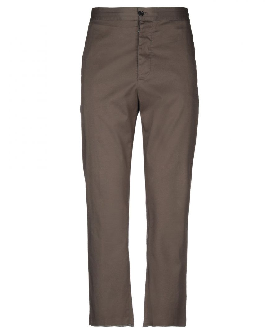 plain weave, logo, solid colour, mid rise, regular fit, straight leg, button closing, multipockets, stretch, pants