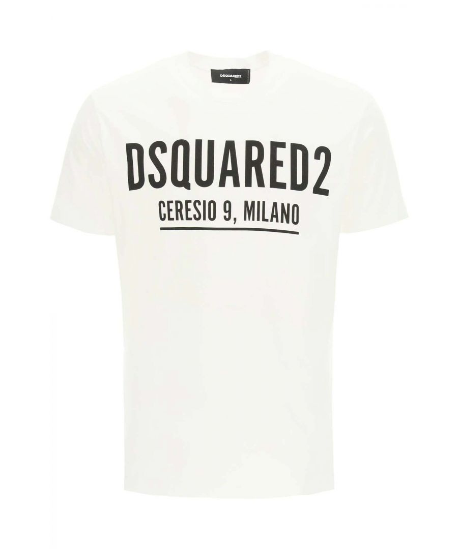 DSquared2 present this Ceresio9 Large T-Shirt which comes in a white colourway for the perfect addition to your premium wardrobe.\n\nSize Guide:\n\n \tSmall: 36