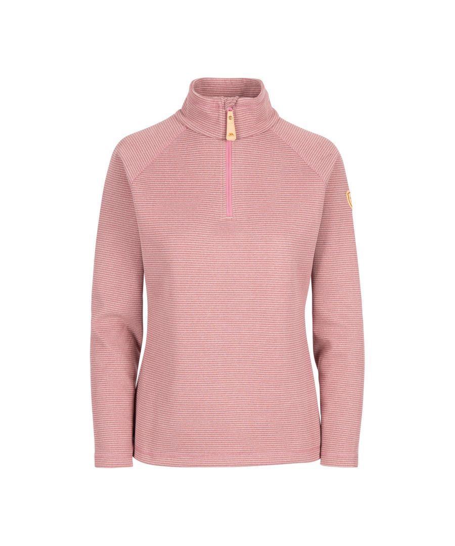 Trespass Womens/Ladies Olga Leather Fleece Top (Rose Blush Marl) - Size X-Small