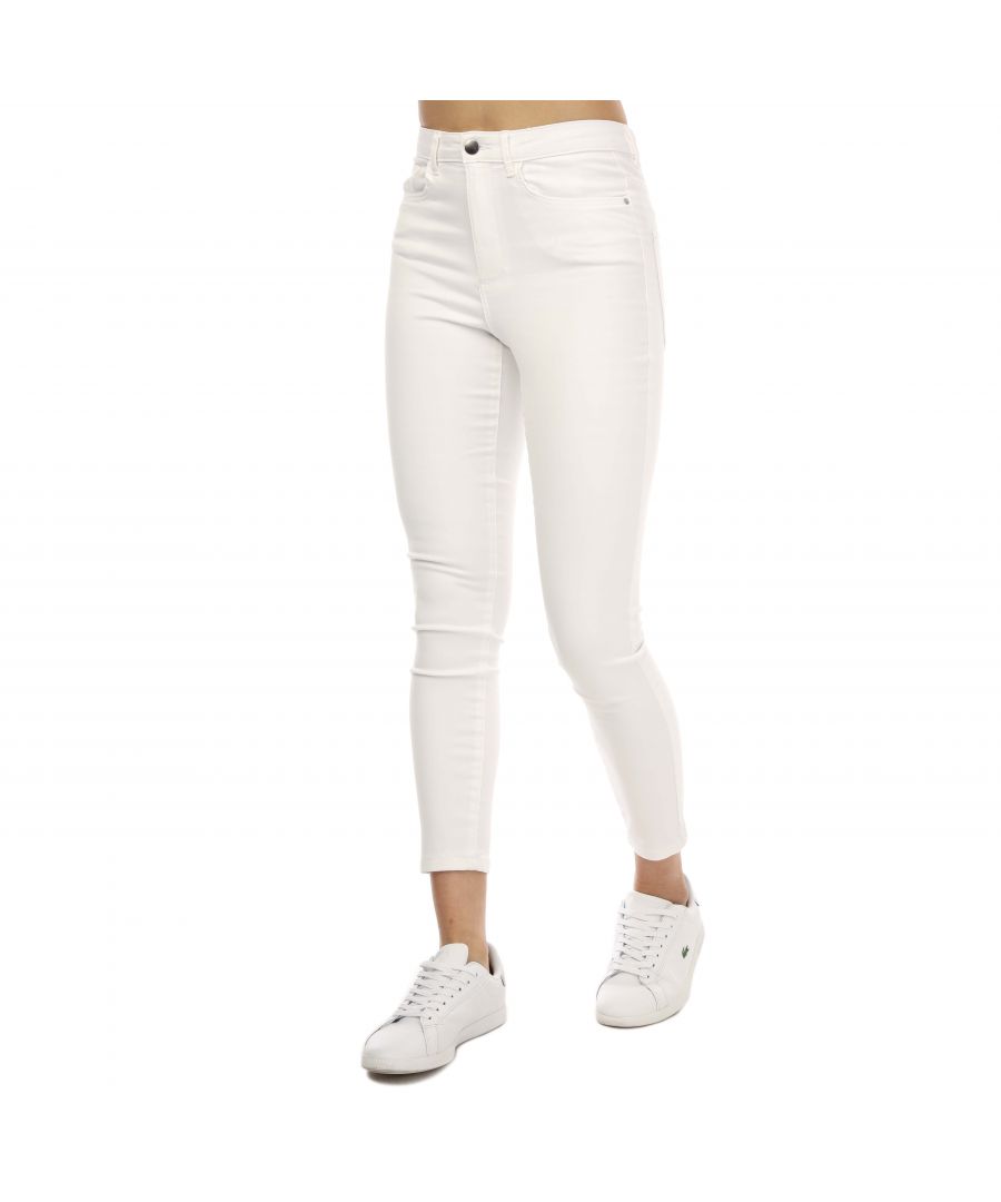 Womens Vero Moda Sophia High Waist Skinny Jeans in white.- 5-pocket construction. - Button and zipper closure.- Belt loops.- High waist.- Skinny fit.- 66% Cotton 32% Polyester (Recycled)  2% Elastane.- Ref: 10262685