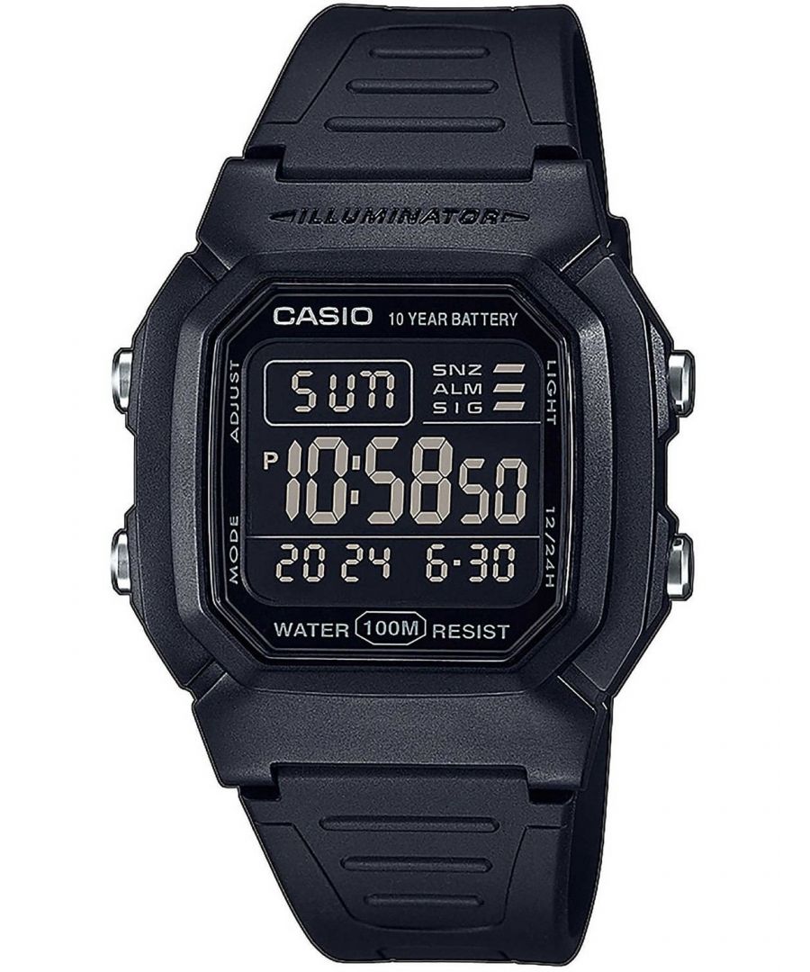 casio collection mens black watch w-800h-1bves - one size